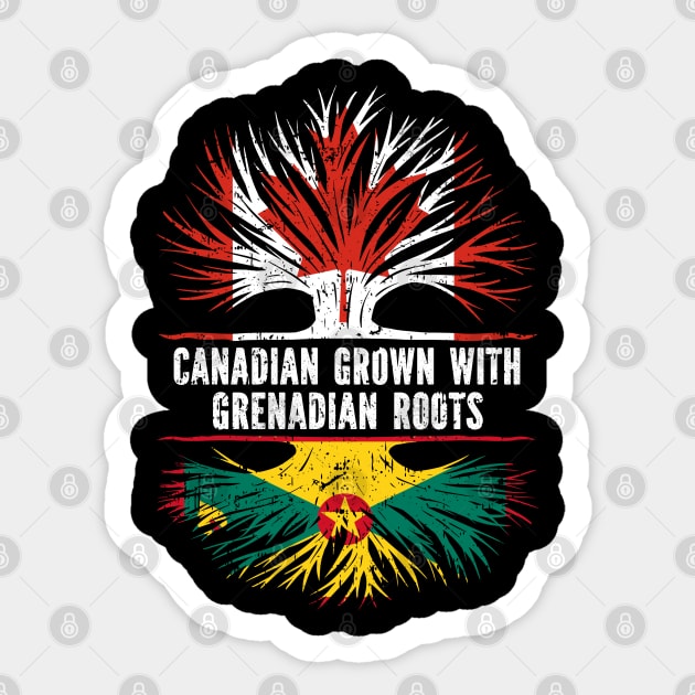 Canadian Grown with Grenadian Roots Canada Flag Sticker by silvercoin